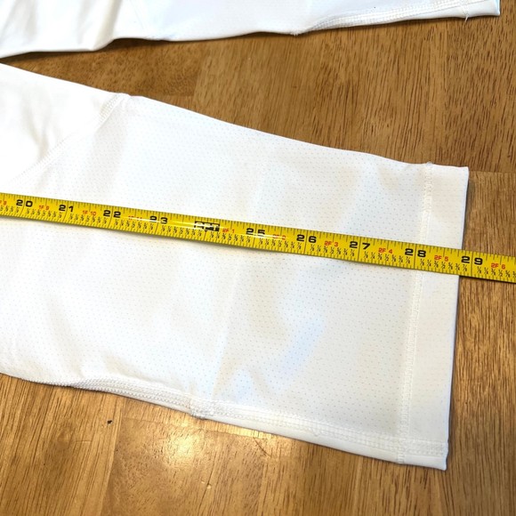NEW Nike Pro Compression Pants Women's Medium White Gray Gym Training Stretch - Picture 3 of 6